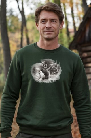 Mikina pre poľovníkov s potlačou Naturedeer