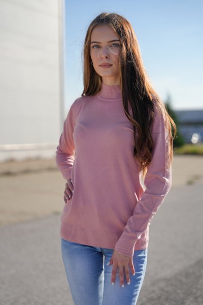 Dámský pulovr JVP3701 pink