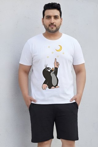 Udobna muška pidžama Krtkomoon-big 3XL–6XL