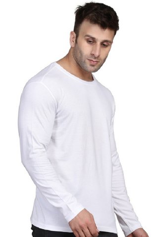 Elegant undershirt 32405G long sleeve 100% cotton white