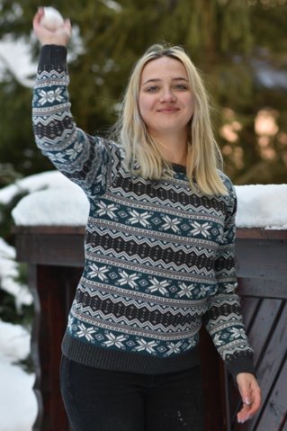 COOL pletený pulóver Bra tyrkysová