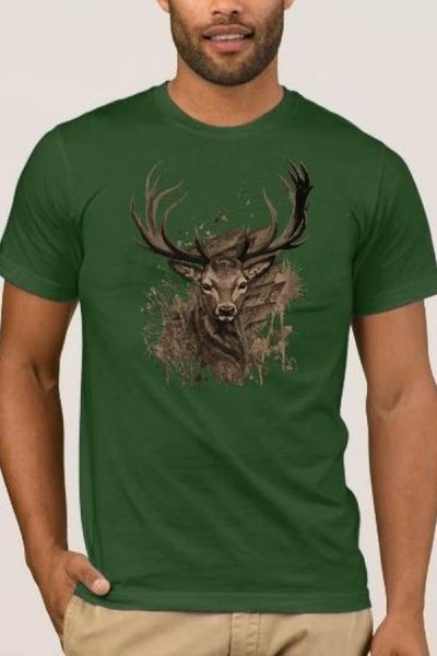 Deerbrown tričko 100% bavlna zelená