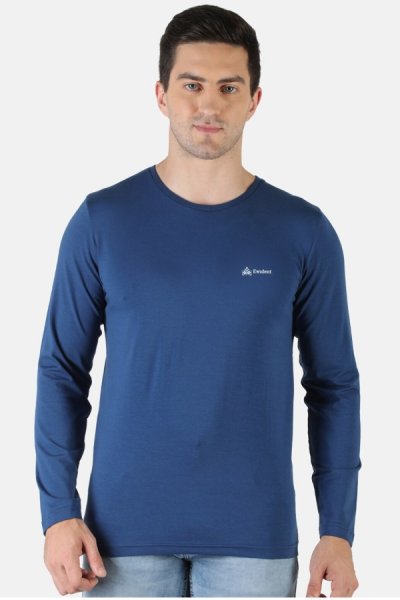 Pánske tričko dlhý rukáv 2264400EWT modrá