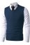 Pánska pletená vesta 44969 modrá