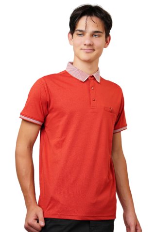 Męska pomarańczowa koszulka polo Olso