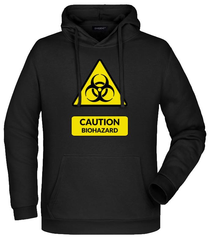 Biohazard kapucnis pulóver fekete