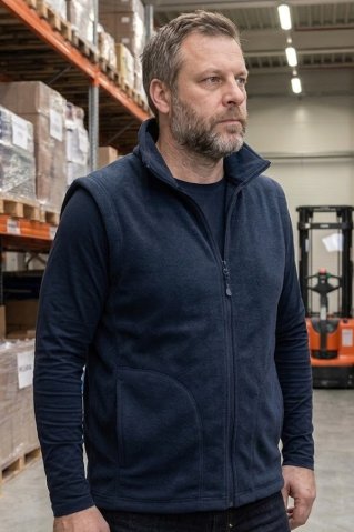 Fleece vest EWIDENT - premium navy