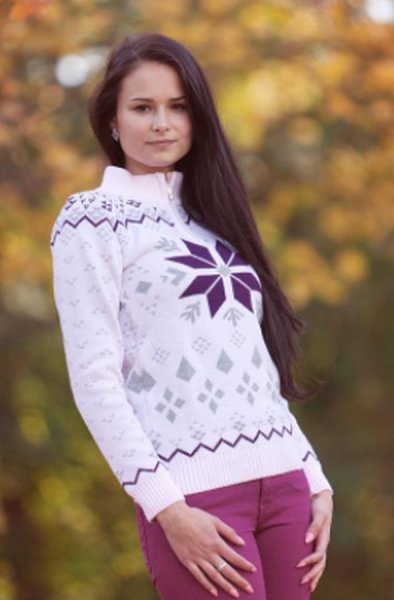 Norvég pulóver Gracia-Z rózsaszín