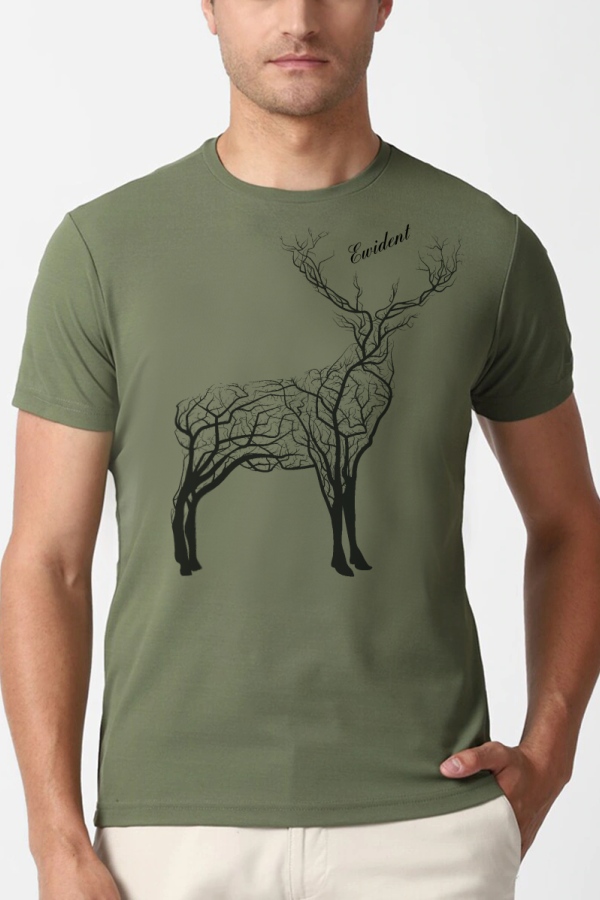 Tričko jeleň Deerstrom zelená