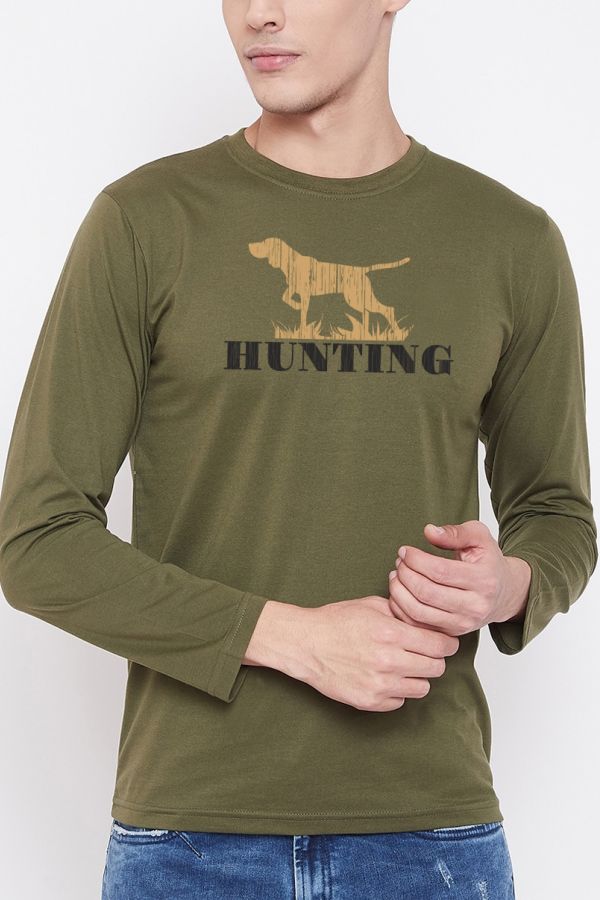 Tričko pre poľovníkov Hunterdog zelená