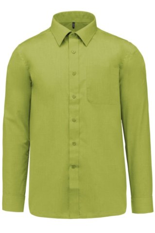 Muška lime košulja s dugim rukavima