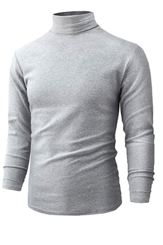 Muški dolčevita s ovratnikom 461110X sivi