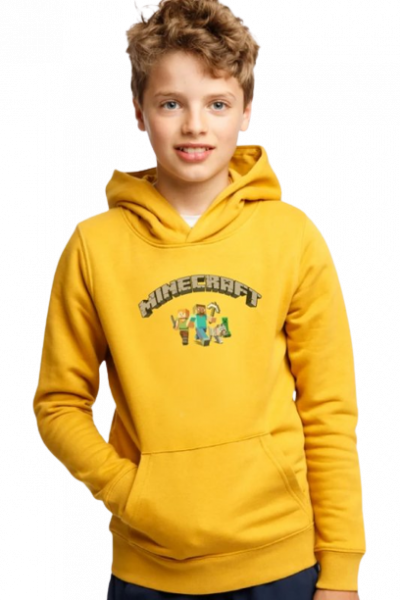 Minecraft gyerek sárga melegítő felső Minetep