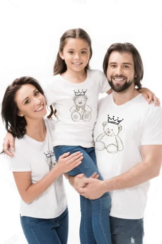 Tricou pentru cupluri Kingfamily