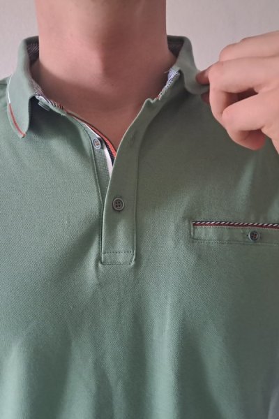 Tricou polo bărbați cu mânecă scurtă Pedro kaki