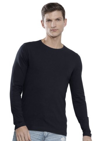 Elegant men's undershirt 32409X 92% cotton – 8% elastane navy