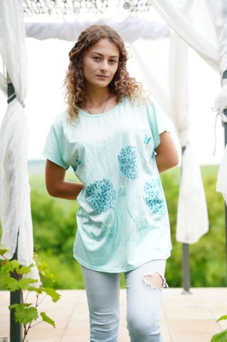 Bluză din bumbac JVP3017