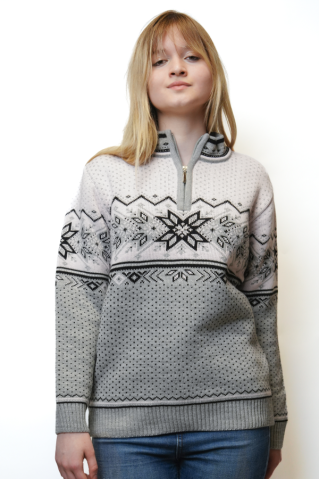 Ženski sivi norveški džemper Igora-Z