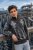 Ewident  Herren dunkelgraue norwegische Strickjacke Folk-Z