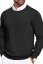 Klasični crni pulover za muškarce, 100% pamuk
