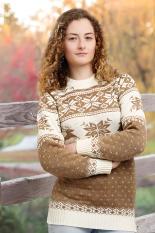 Norwegischer Damenpullover Life – Beige