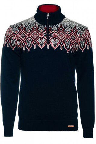 Pánsky nórsky sveter na zips – Winti-Z modrá
