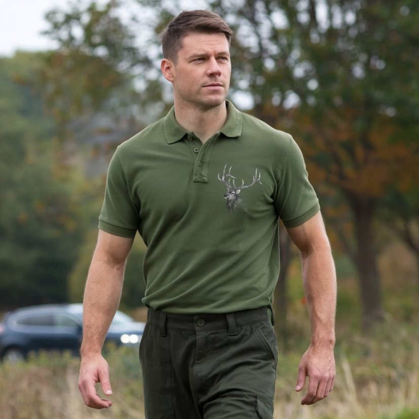 Ewident lovačka polo majica zelena Deerdraw