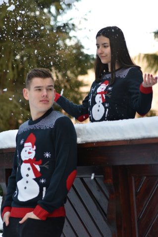 Dámsky vianočný pulóver – Snehuliak