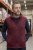 Premium men's fleece vest by EWIDENT burgundy