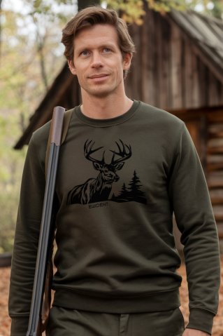 Pánska poľovnícka mikina Ewident – Kráľ lesa (Traditional Edition)