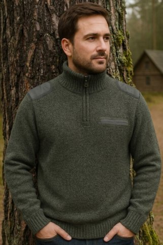 Elegancki sweter myśliwski Kasius-Z