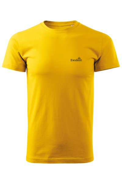Pánske nadmerné žlté tričko