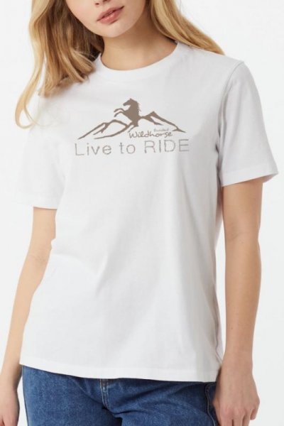 Elegantní dámské tričko Livetoride 100% bavlna biela