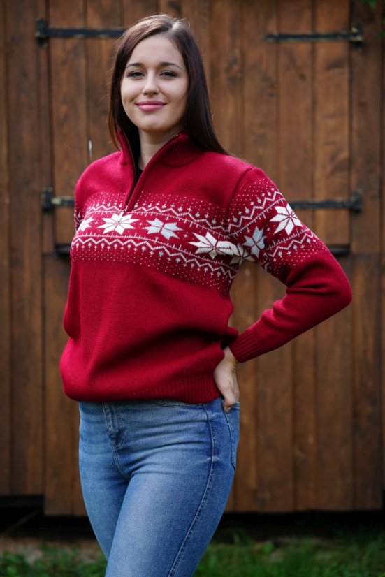 Ženski bordo norveški jopa – Mira