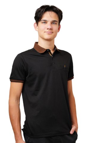 Herren-Poloshirt Olso Schwarz