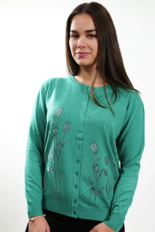 Pulover de dama JVP9335 verde