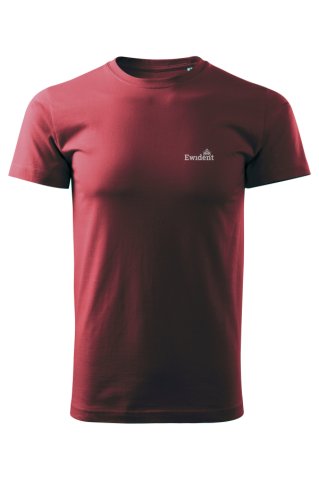 Men's oversized burgundy T-shirt