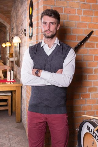 Muški prsluk Lojzo BB grafit