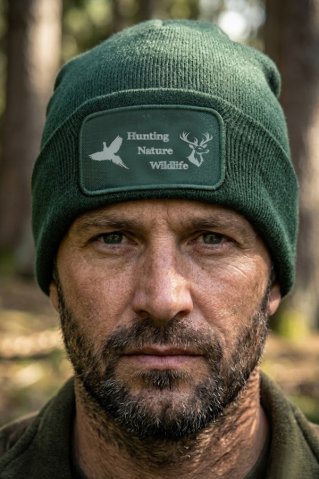 Knitted Hunting Hat Deerfest