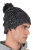 Knitted hat made from melange yarn 03534
