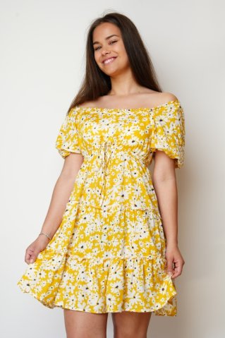 Dámske letné šaty JVPC5165 žltá