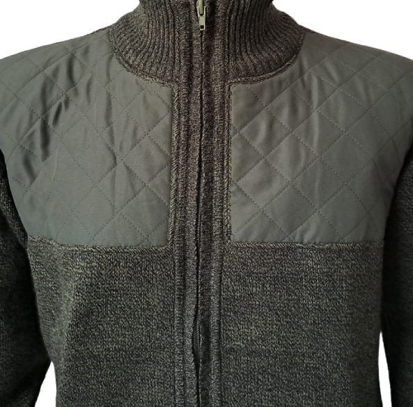 Elegantný sveter na dlhý zips ORION-AZ