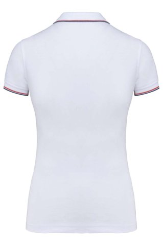 Tricou polo dama Lari alb