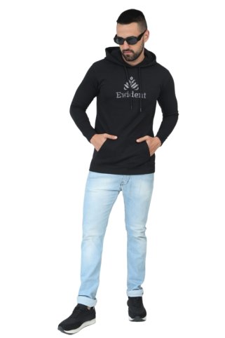 Unisex mikina s kapucňou čierna