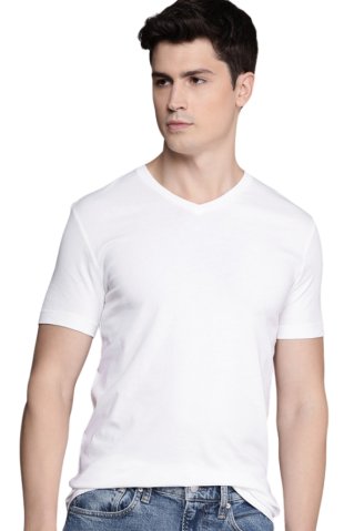 Elastična muška majica 32516X 92% pamuk – 8% elastan bijela