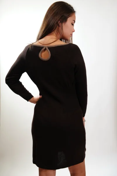 Luxa dámske šaty hnedá