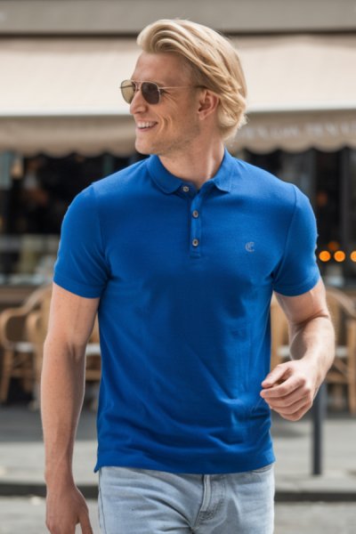 Tricou polo bărbați cu mânecă scurtă Daniel