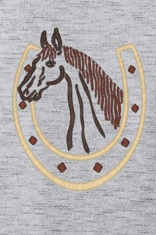 Women's Embroidered Sweatshirt Pferdemik