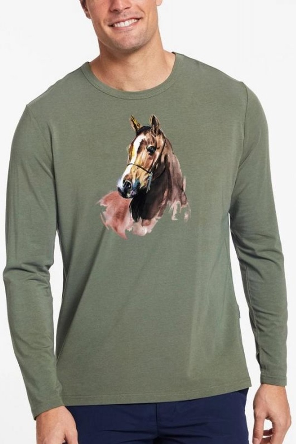 Horse3 pánské tričko 100% bavlna zelená