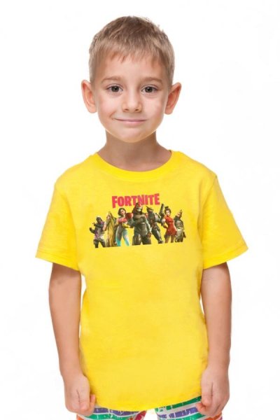Fortnite detské tričko žlté Fortiforti